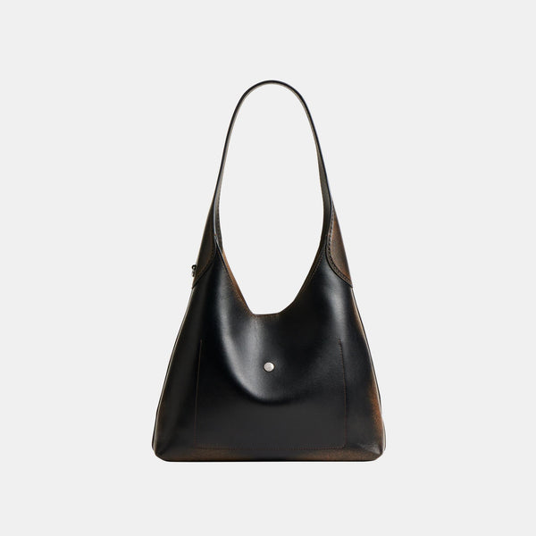 حقيبة كتف "بروكلين 28" من الجلد المعتّق