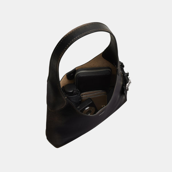 حقيبة كتف "بروكلين 28" من الجلد المعتّق