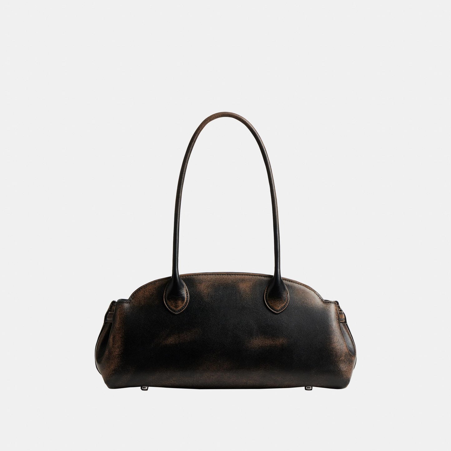 CBH45-Empire Carryall Bag 34 In Loved Leather-Lh/Black Brown
