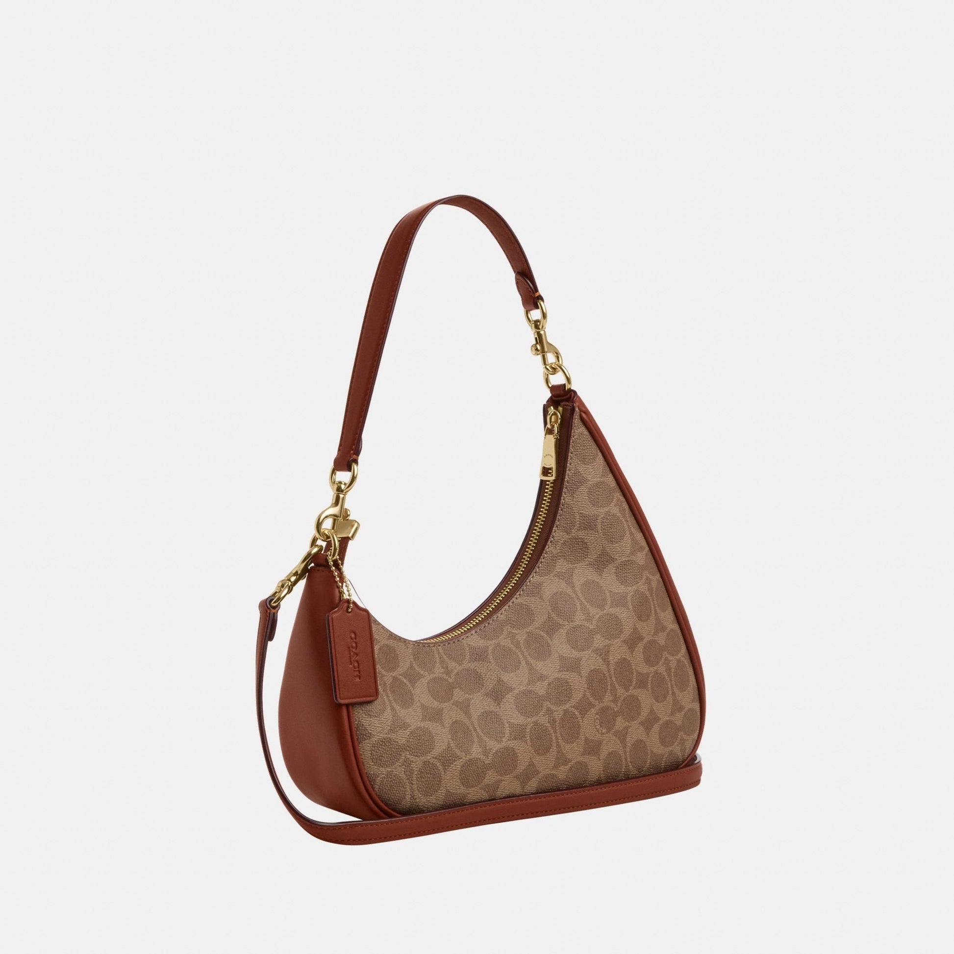 CBI02-Twisted Teri Shoulder Bag-Im/Tan/Caramel