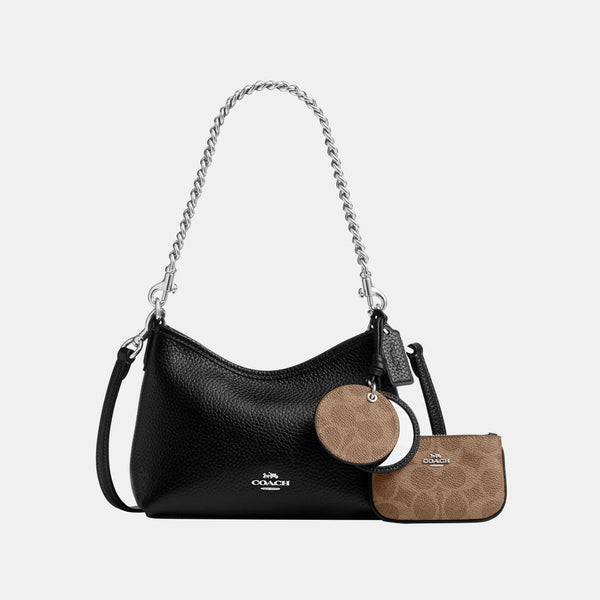 Laurel Small Shoulder Bag With Mirror Charm And Pouch