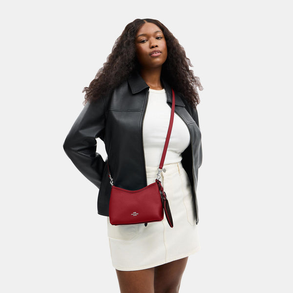 Laurel Small Shoulder Bag With Mirror Charm And Pouch