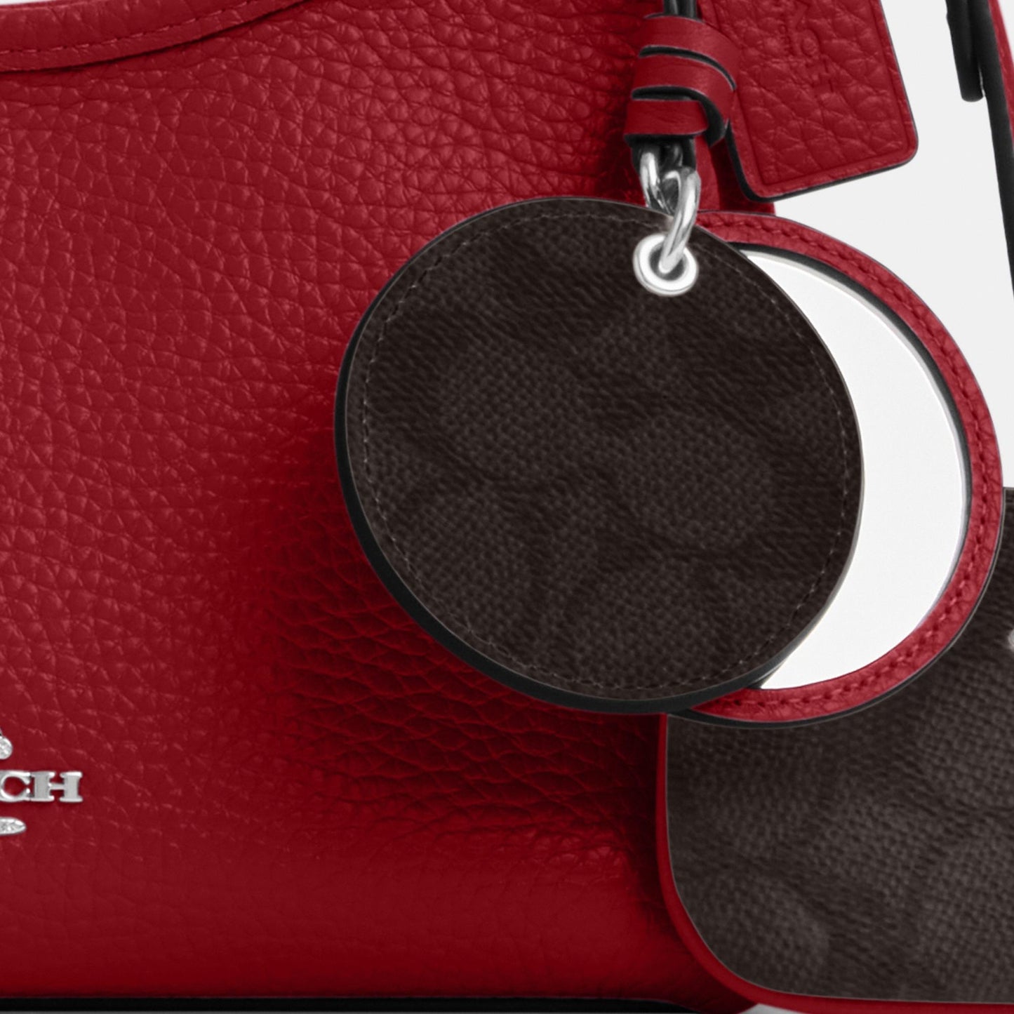 CBI06-Laurel Small Shoulder Bag With Mirror Charm And Pouch