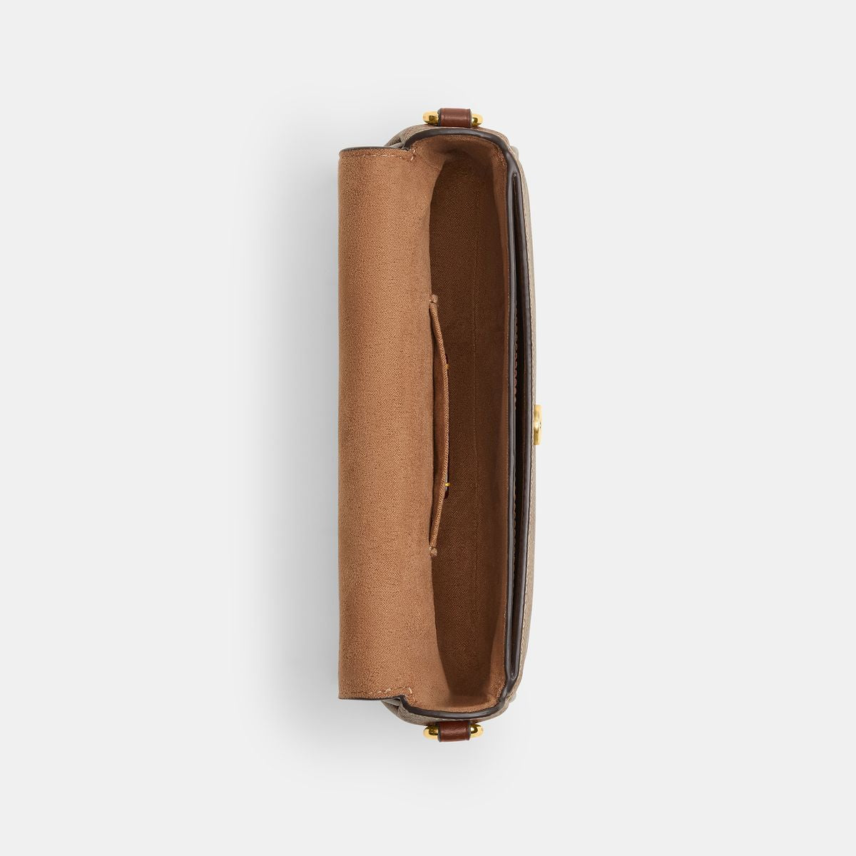 CBJ14-Hailey Flap Bag In Signature Canvas-Im/Tan/Brown