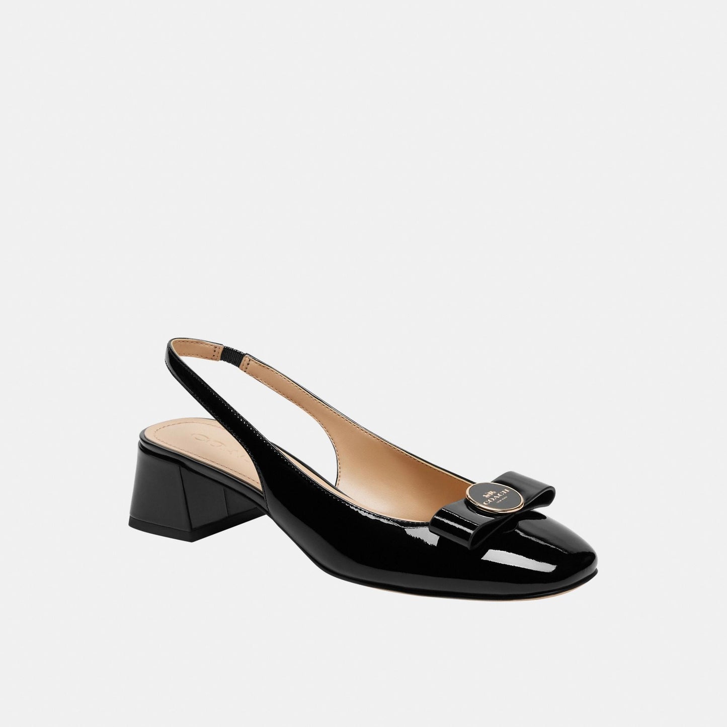 CBN25-Plaque Ballet Pump-Black