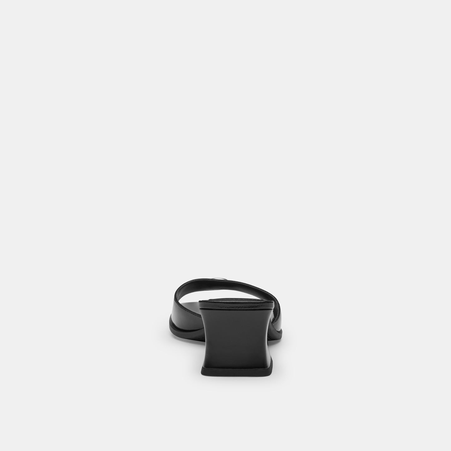 CBO42-Sculpted C Block Heel Sandal-Black