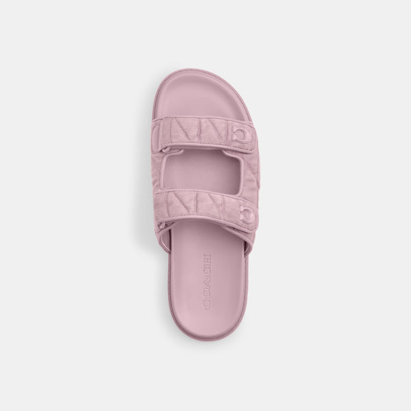 Sculpted C Double Band Sandal With Quilting