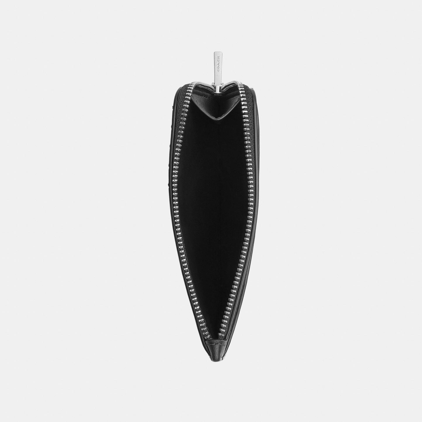 CBO93-New York Zip Card Case In Loved Leather-Lh/Black Brown