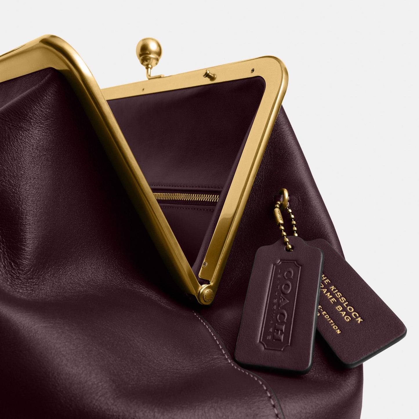 CBR51-Large Kisslock Frame Bag-B4/Black Currant