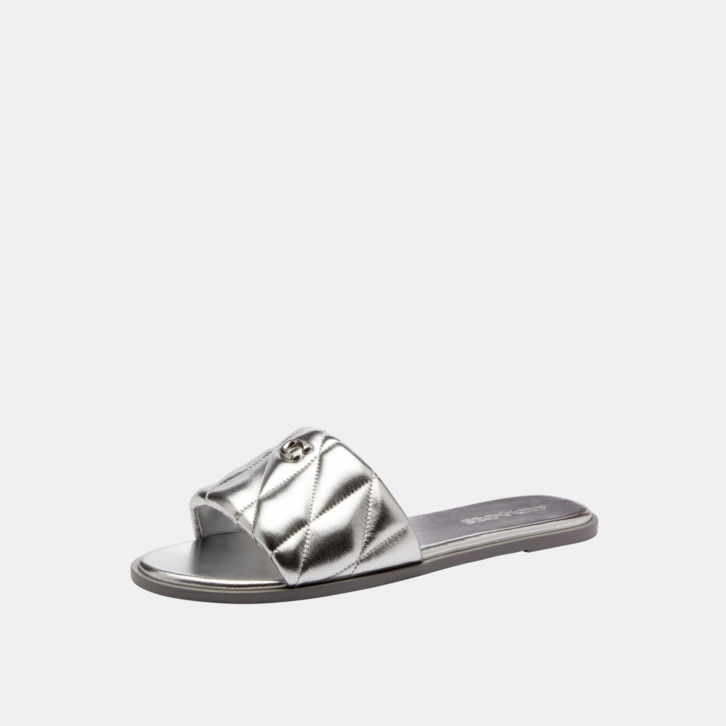 CCH37-Holly Sandal With Quilting-Silver