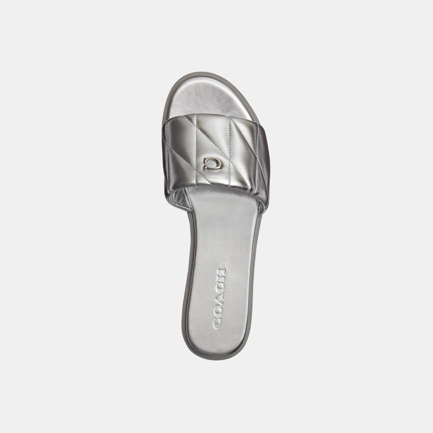 CCH37-Holly Sandal With Quilting-Silver