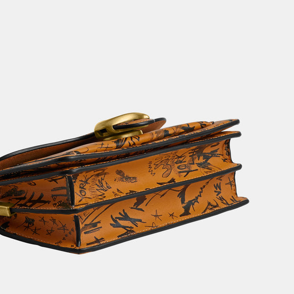 Tabby Shoulder Bag 20 With Graffiti Print