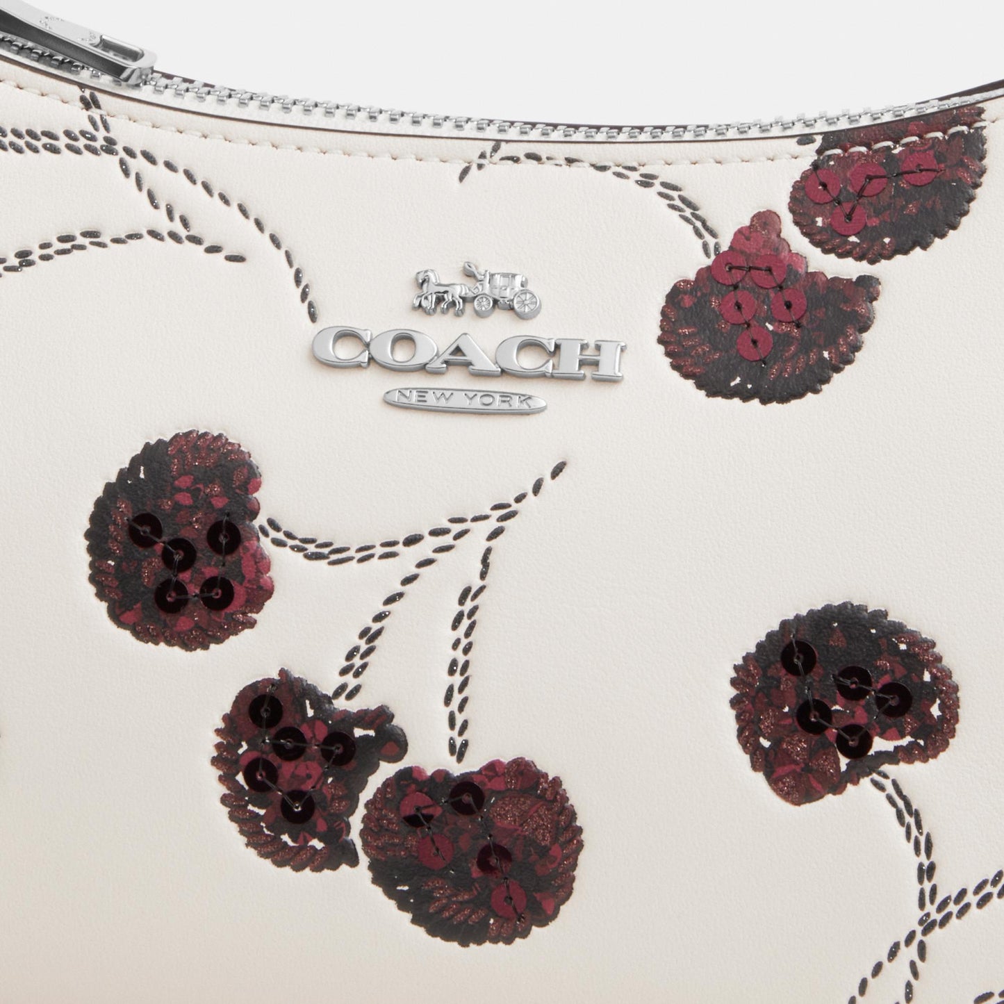 CCZ23-Teri Mini Crossbody Bag with Cherry Print-Sv/Chalk Multi