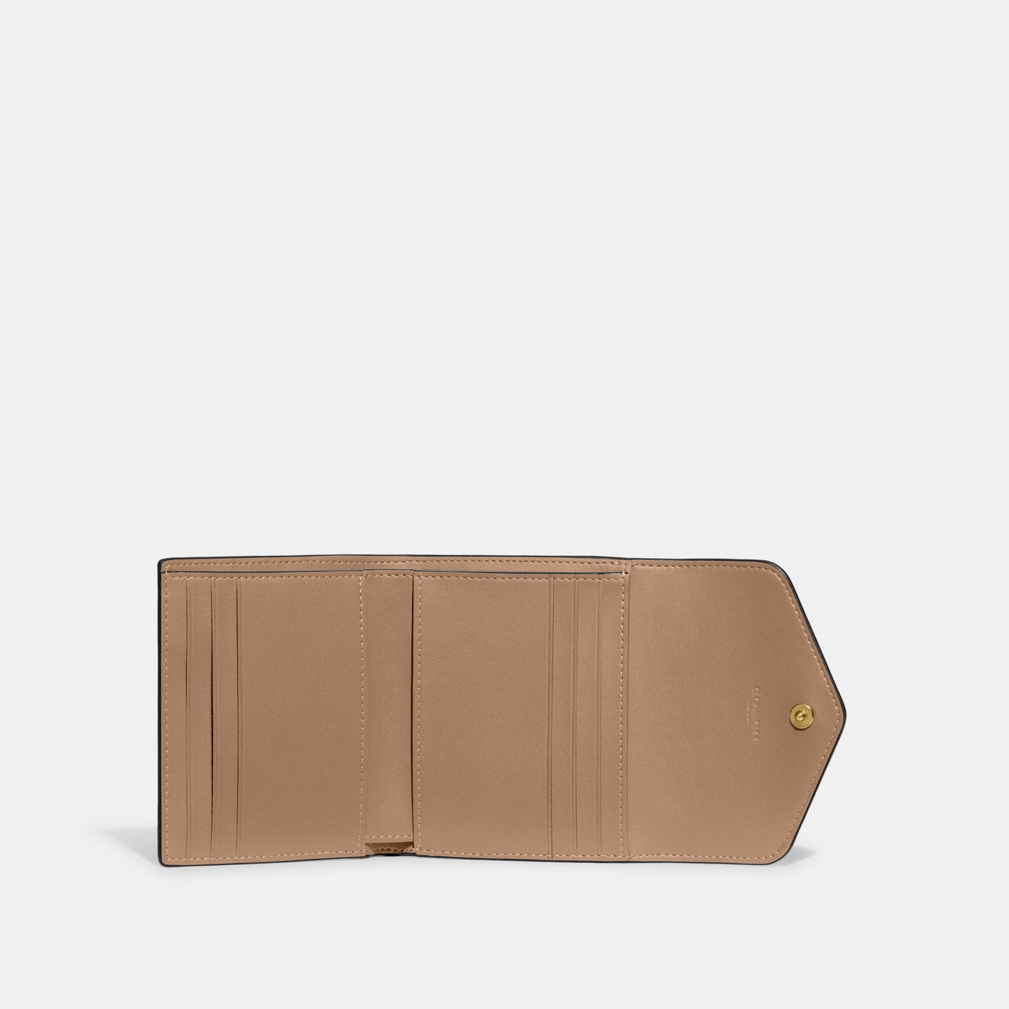 CD786-Wyn Small Wallet In Signature Leather-B4/Taupe