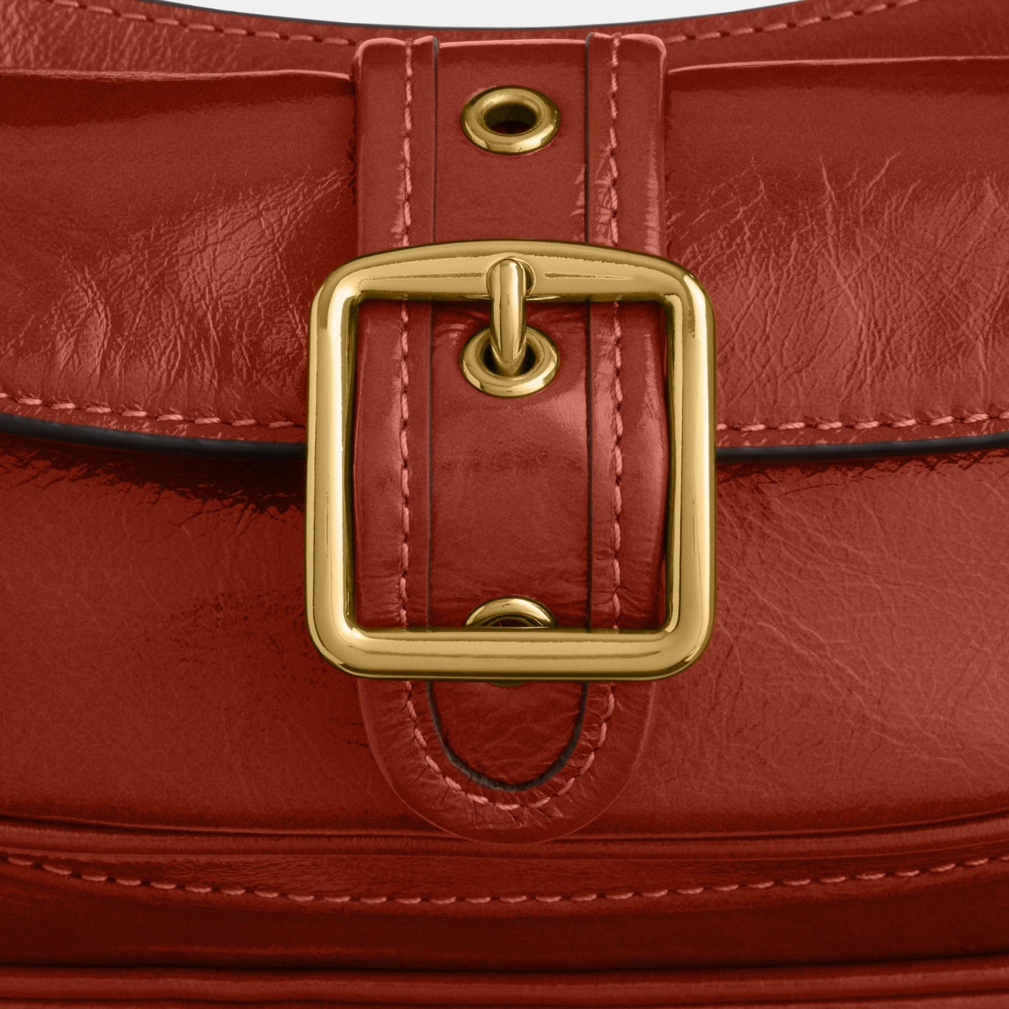 CDB19-Ashton Mini Shoulder Bag in Glazed Leather-Im/Cinnamon