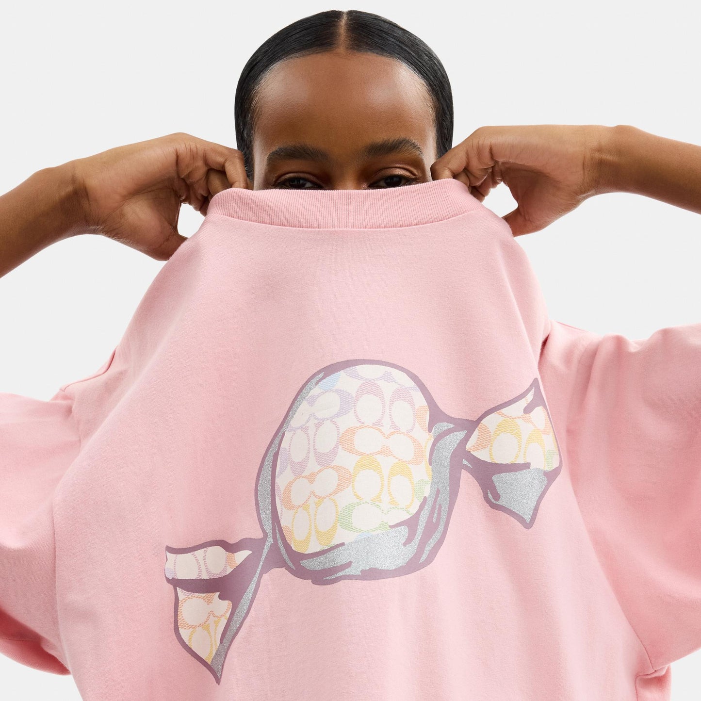 CDM01-Candy Relaxed T-Shirt in Organic Cotton-Pink.