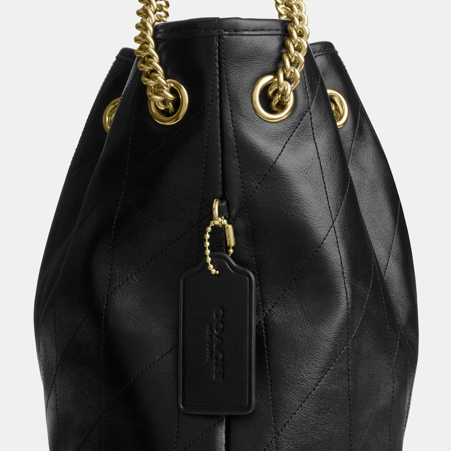 CDR00-Evelyn Shoulder Bag with Quilting-Im/Black