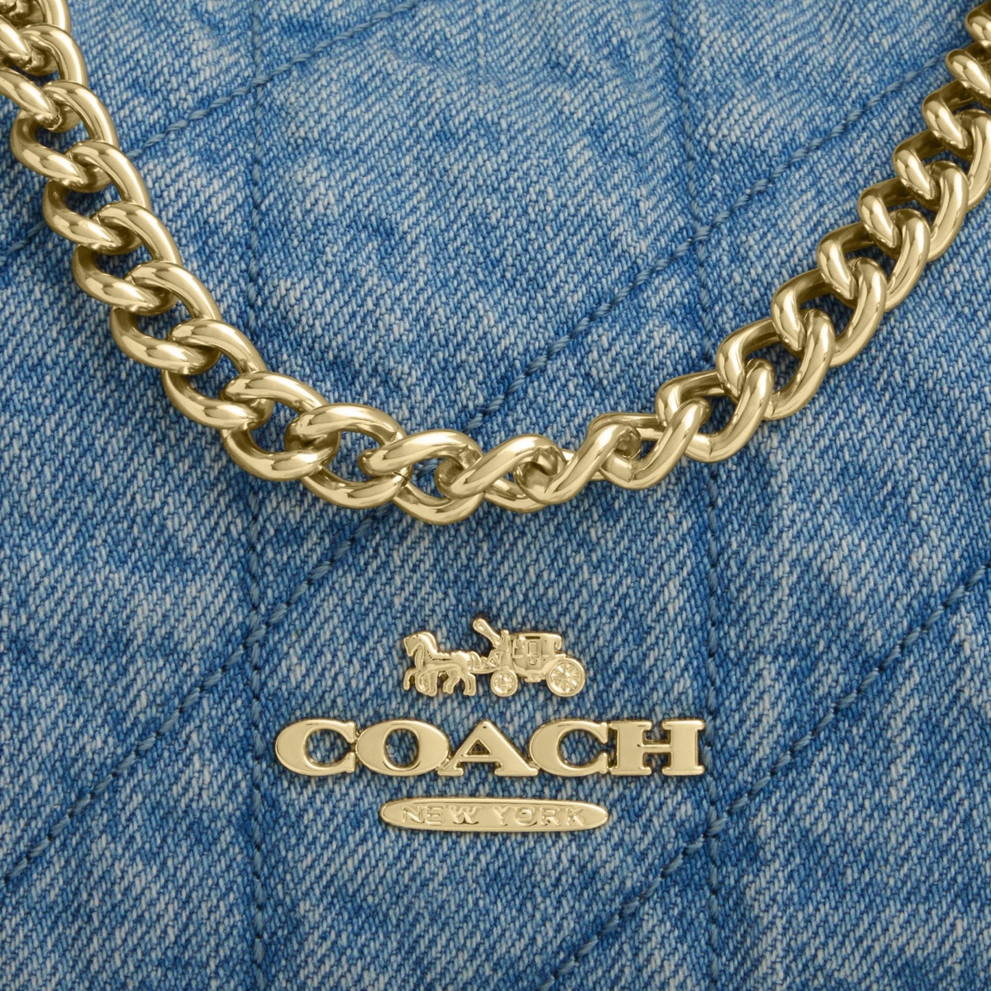 CDZ89-Caitlin Shoulder Bag in Denim with Quilting-Im/Indigo