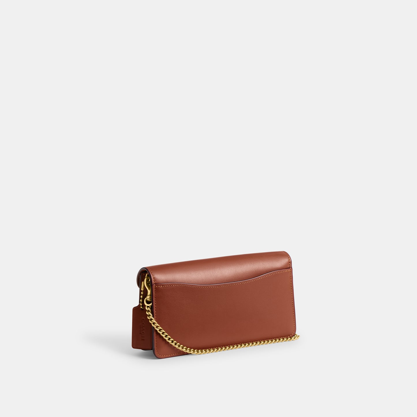 CE774-TABBY CHAIN CLUTCH IN SIGNATURE CANVAS-B4/Tan Caramel