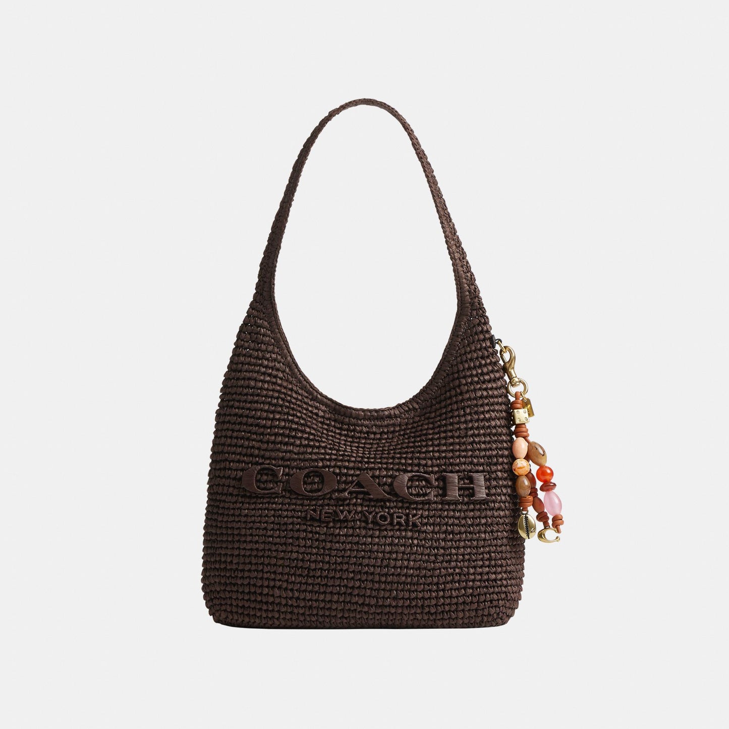 CER39-Beaded Cluster Bag Charm-B4/Pink Multi
