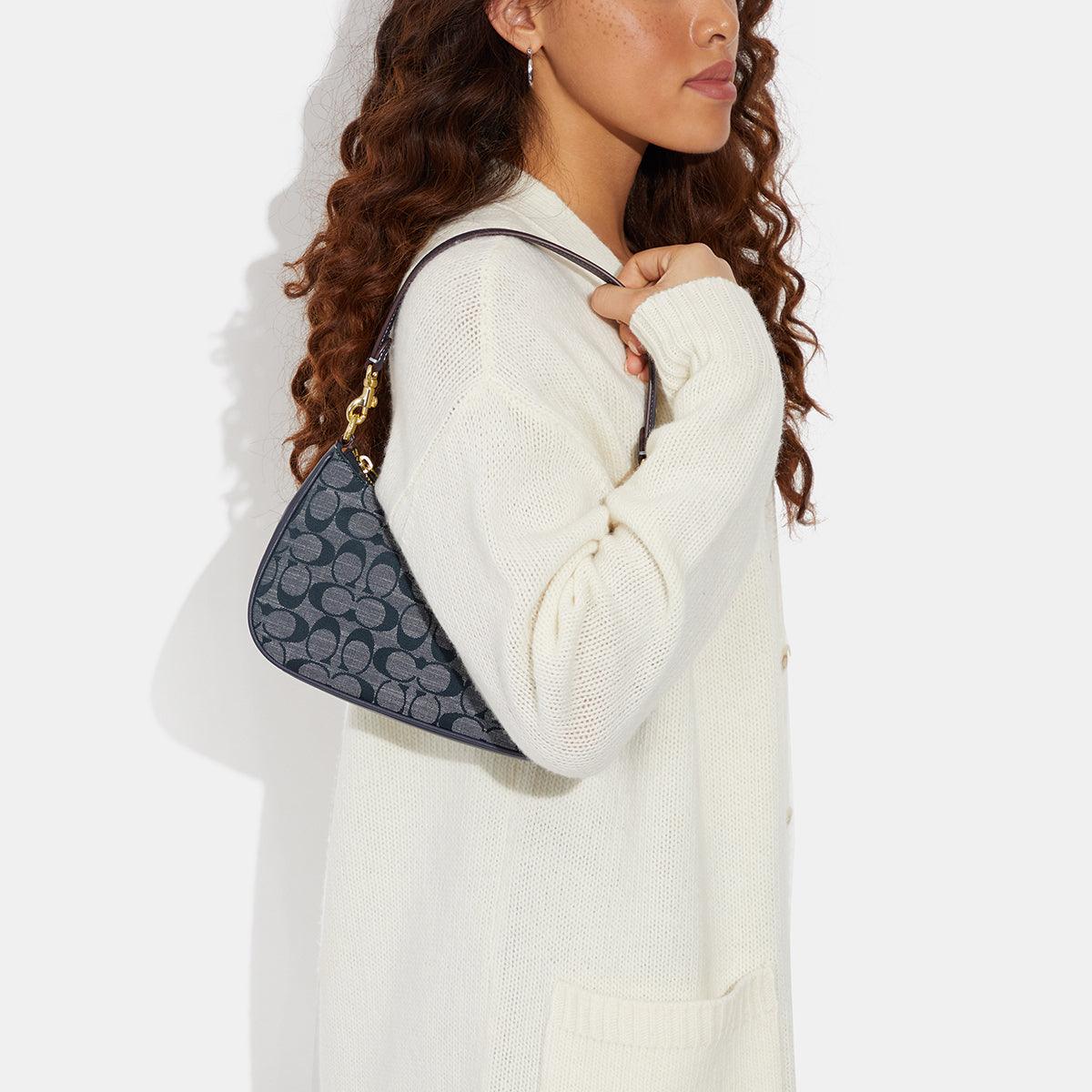 CH139-Teri Shoulder Bag In Signature Chambray-Im/Denim Multi