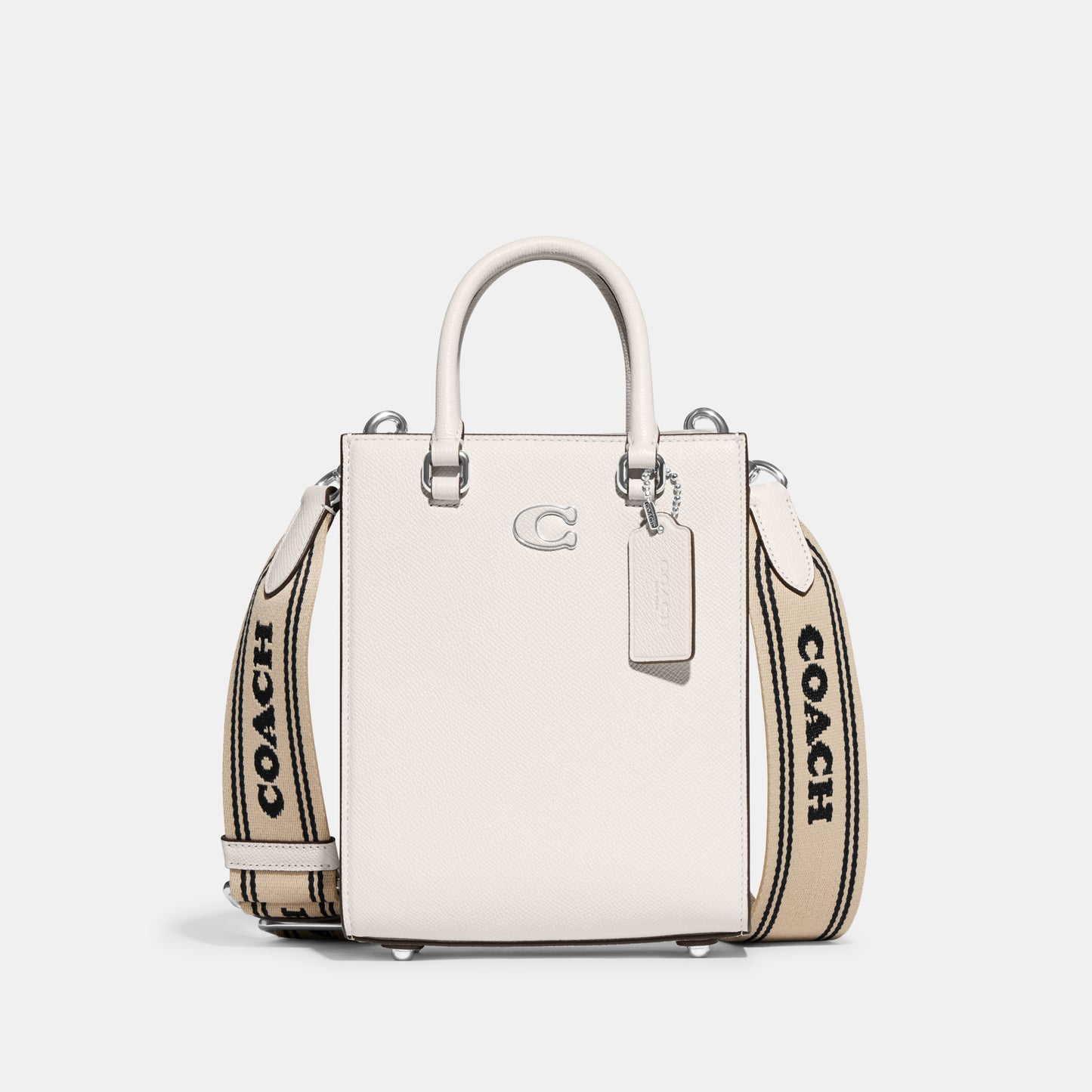 CJ795-Tote 16 With Signature Canvas-Chalk