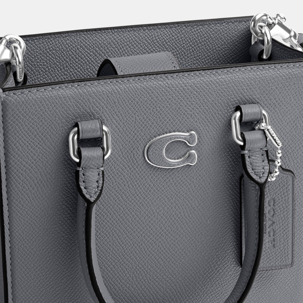 CJ795-Tote 16 With Signature Canvas-Grey Blue
