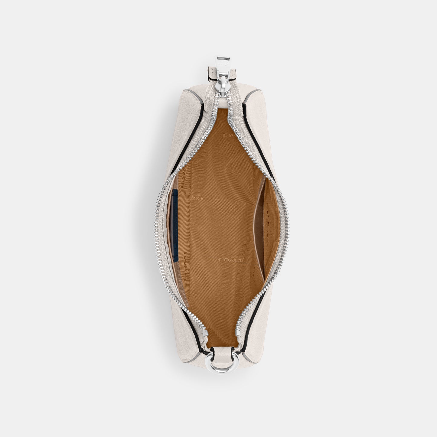 CJ842-Hobo Crossbody With Signature Canvas-Chalk