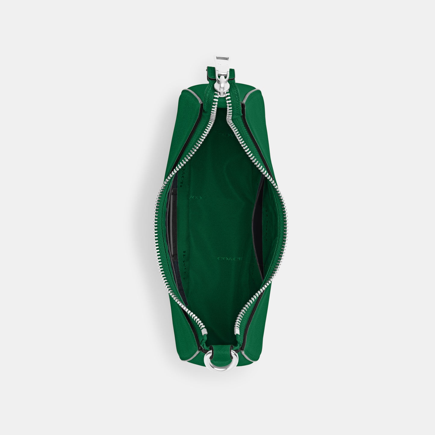 CJ842-Hobo Crossbody With Signature Canvas-Green