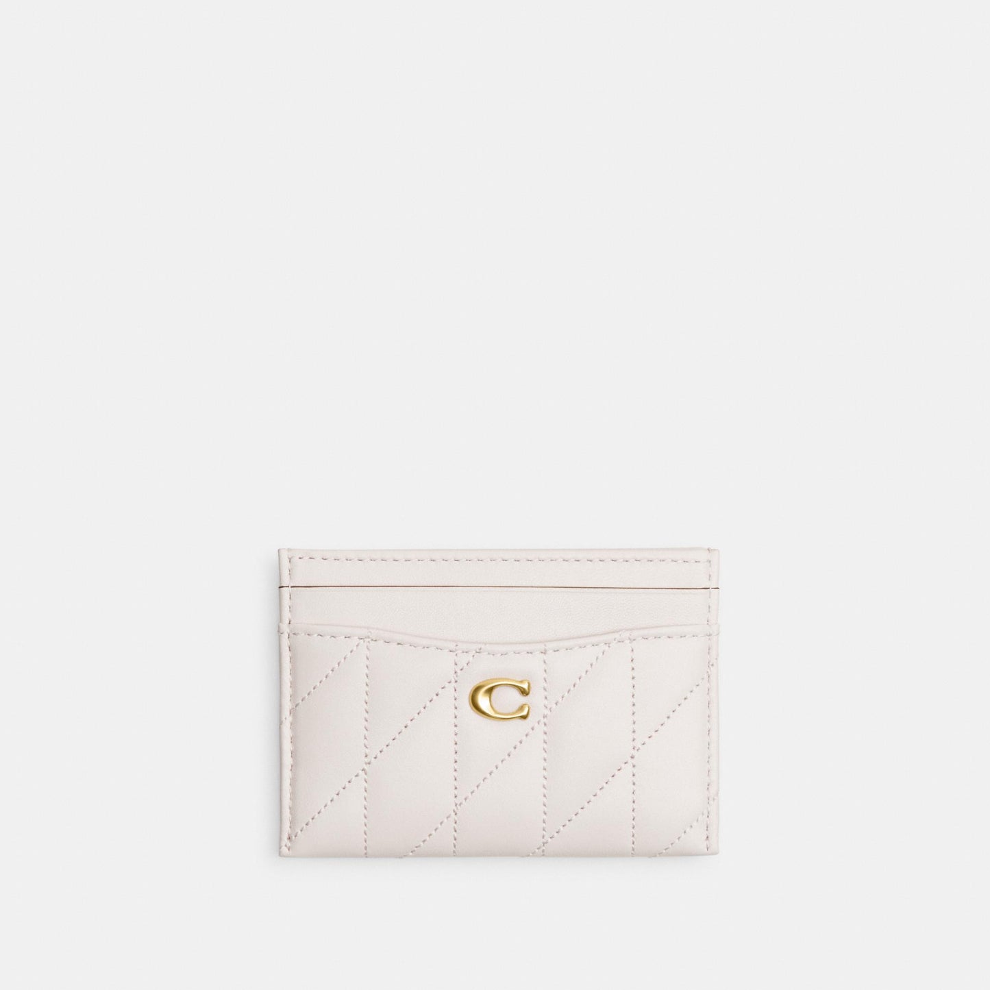 CM434-Essential Card Case With Pillow Quilting-B4/Chalk