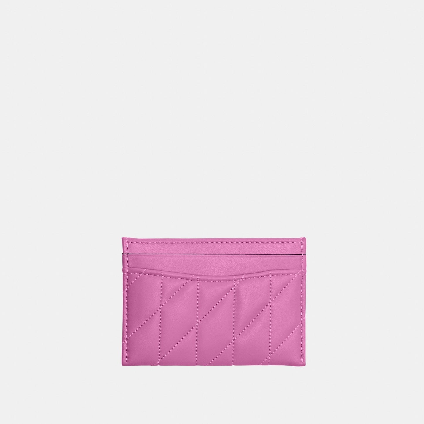 CM434-Essential Card Case With Pillow Quilting-Lh/Fuchsia.