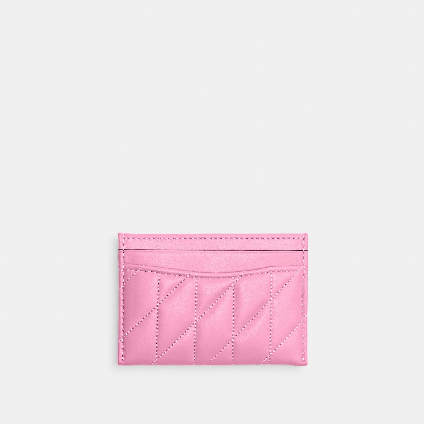 CM434-Essential Card Case With Pillow Quilting-Lh/Vivid Pink