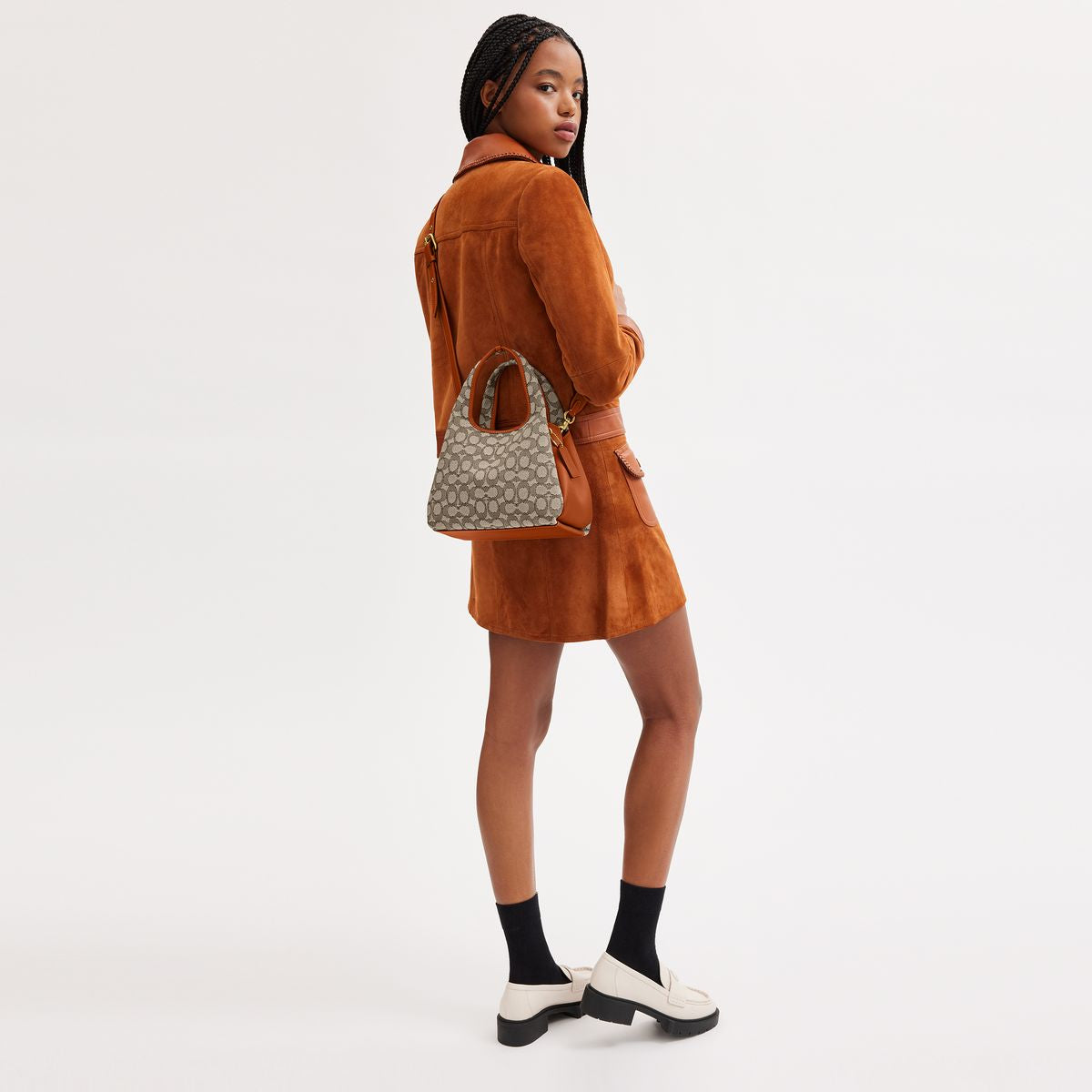 cm550-Lana Shoulder Bag 23 In Signature Jacquard