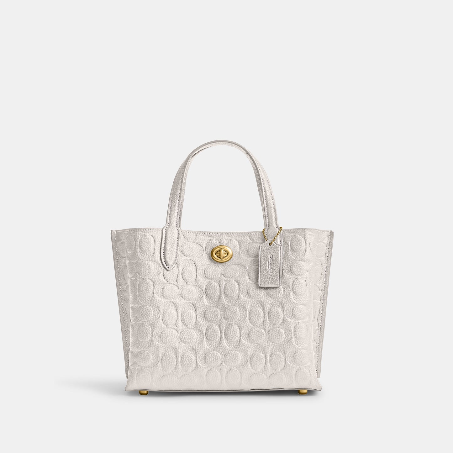 CN056-Willow Tote 24 In Signature Leather-B4/Chalk