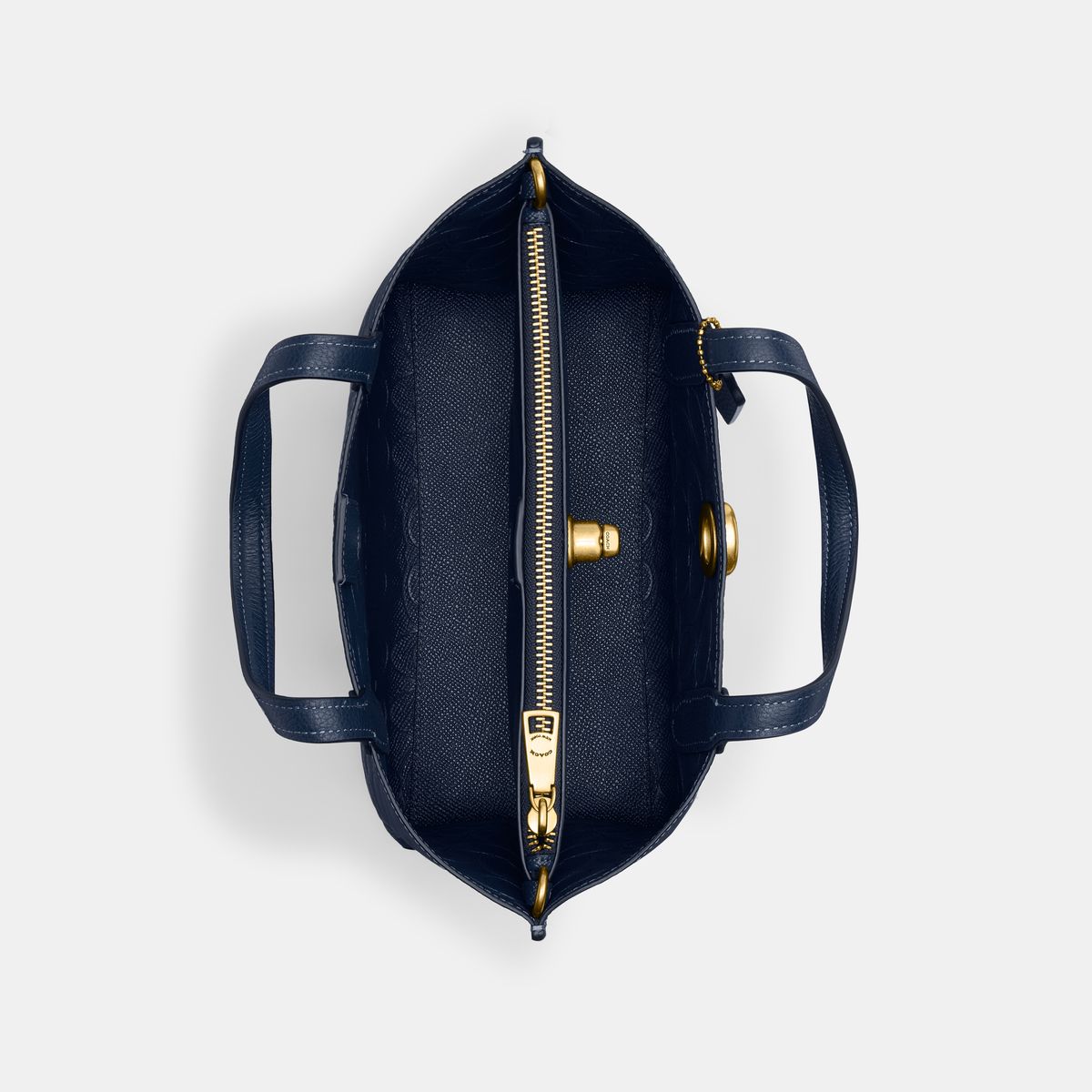 CN056-Willow Tote 24 In Signature Leather-B4/Deep Blue