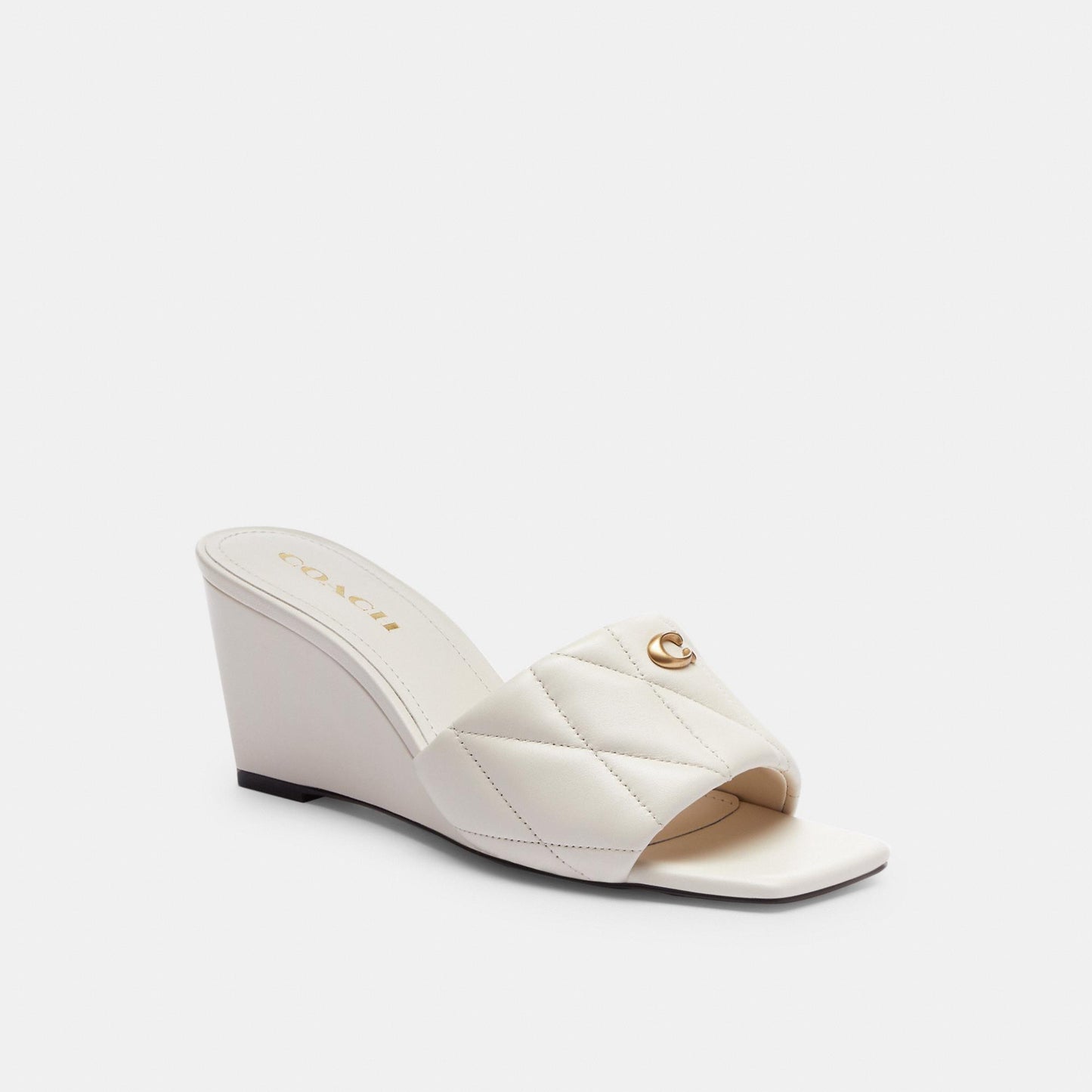 CP910-Emma Wedge With Quilting-Chalk