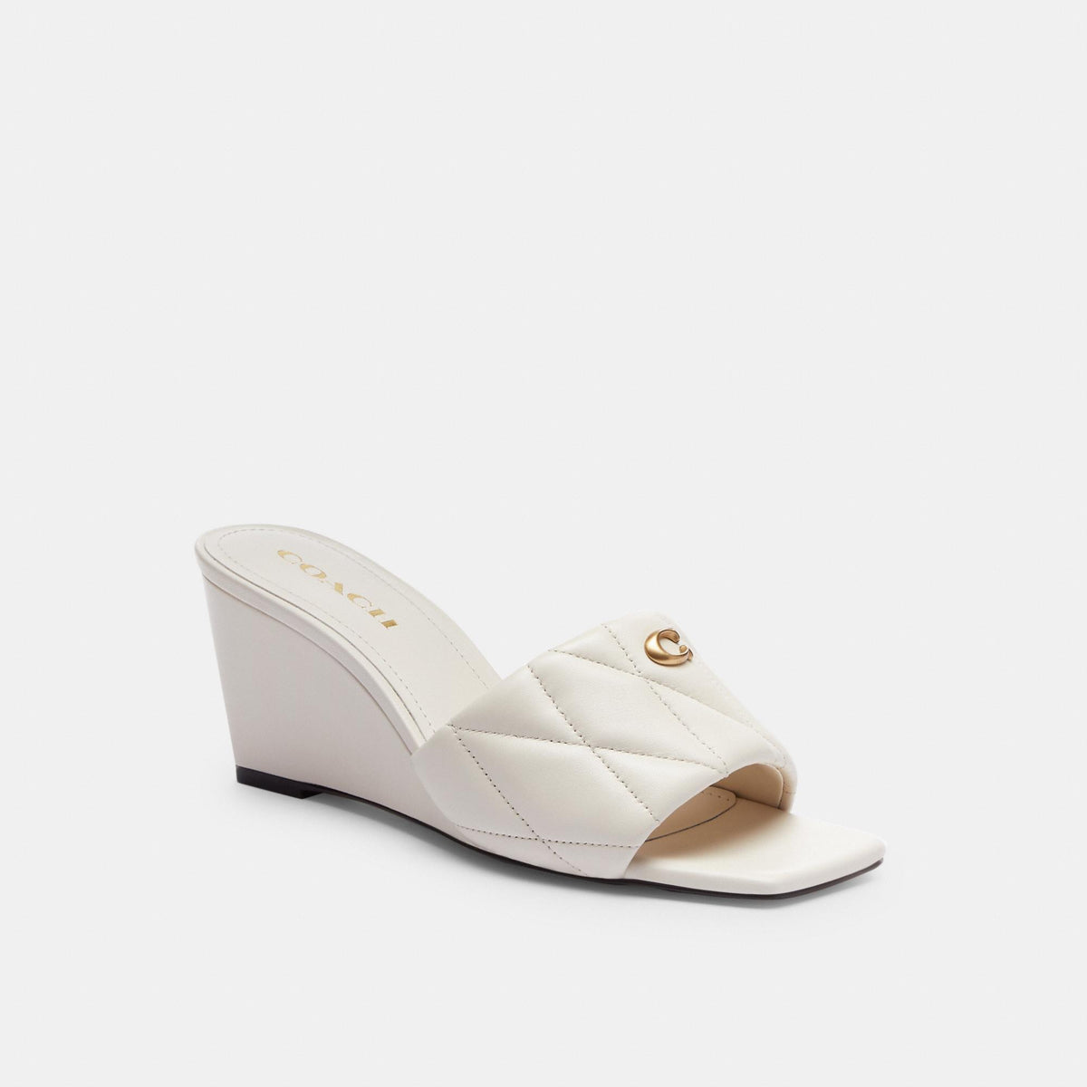 CP910-Emma Wedge With Quilting-Chalk