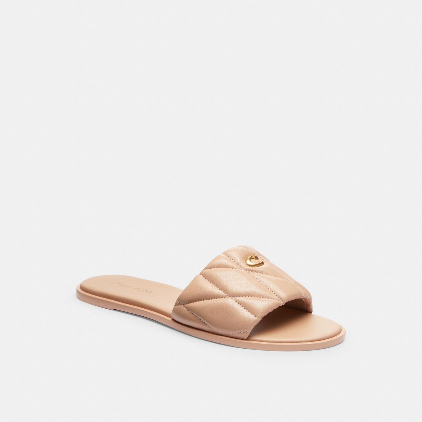 CR047-Holly Sandal With Quilting-Buff