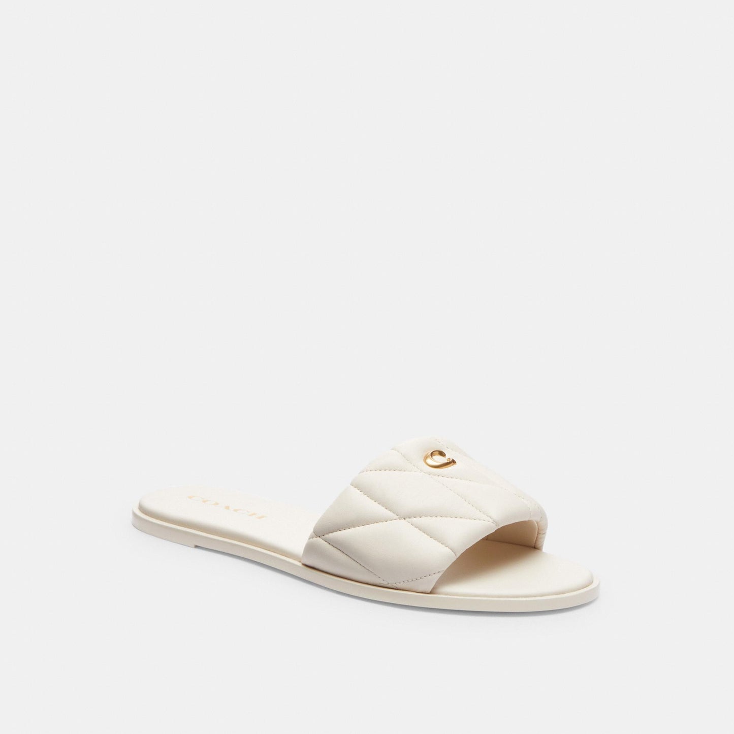 CR047-Holly Sandal With Quilting-Chalk