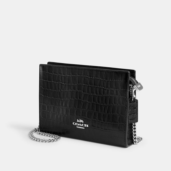 国内即発 COACH クロコ調 チェーン スリム クロスボディ CR237 COACH® Outlet | Slim Crossbody
