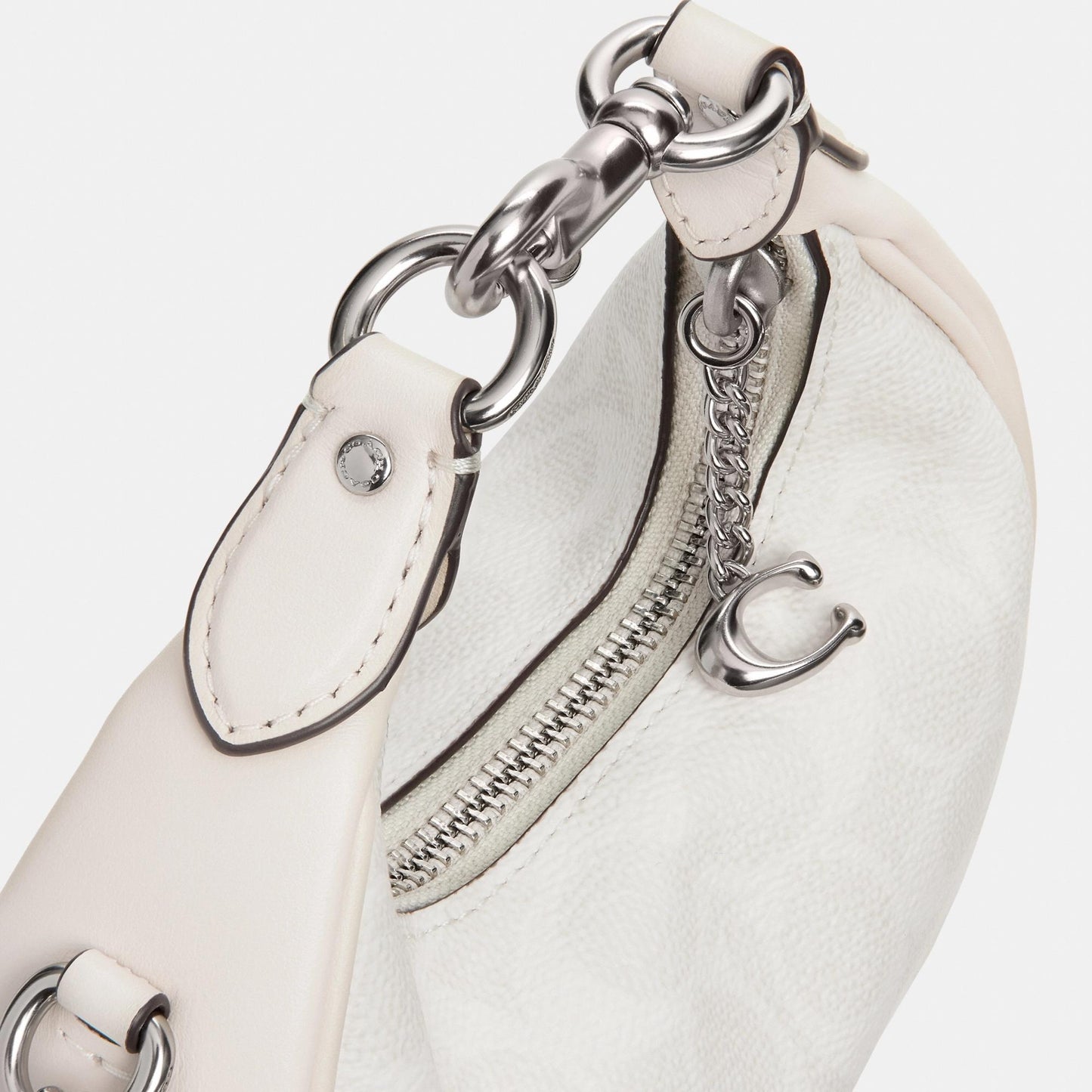 CR510-JONIE BAG IN SIGNATURE CANVAS-LH/White Chalk