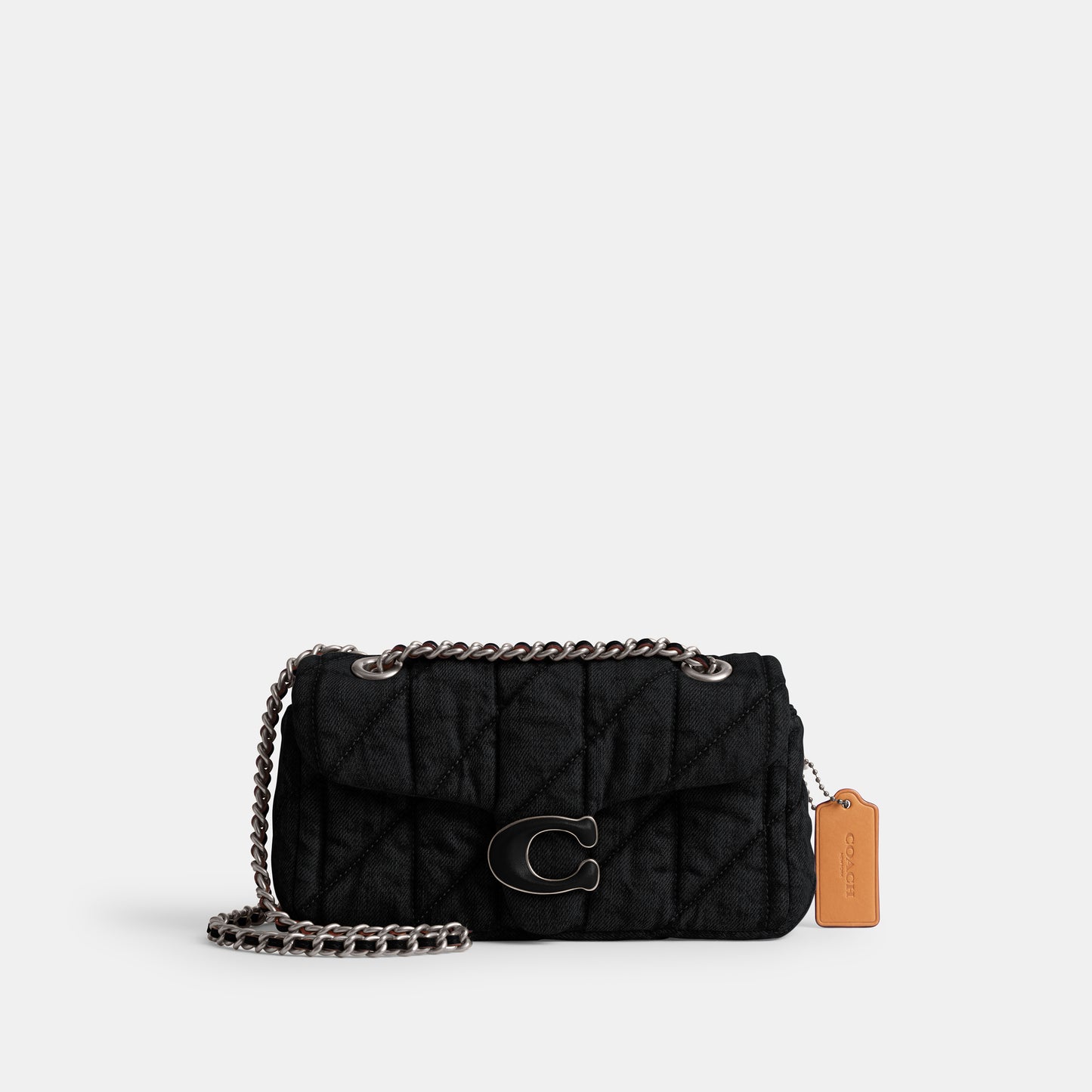 CR701-Tabby Shoulder Bag 20 With Quilting-LH/Black