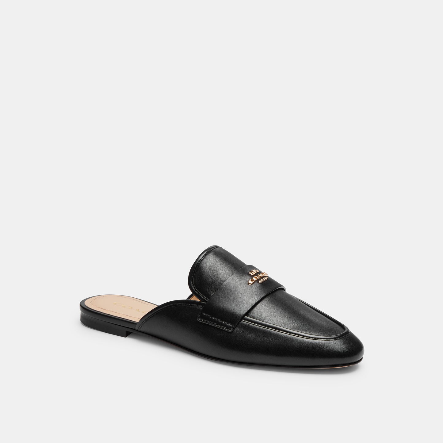 CR868-Samie Leather Slide-Black