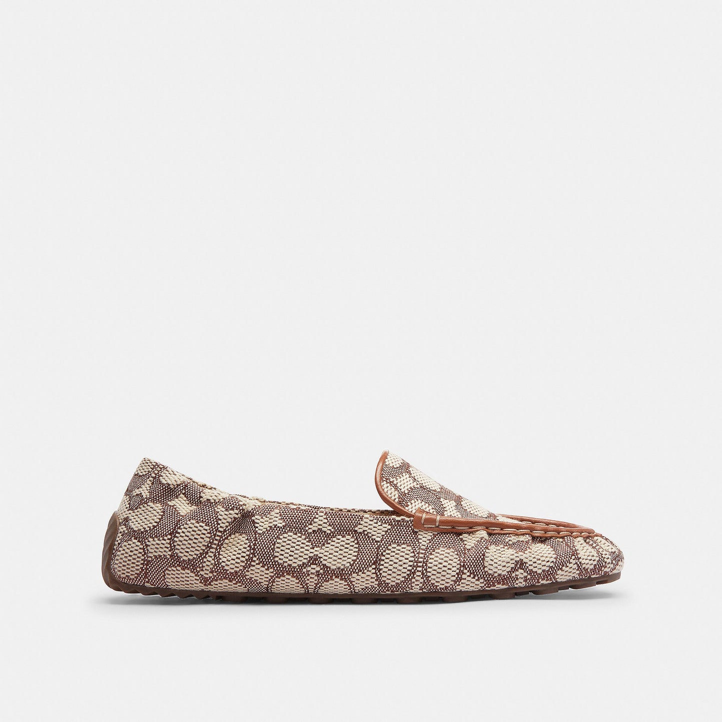 CV388-Ronnie Loafer In Signature Textile Jacquard-Cocoa/Burnished Amber