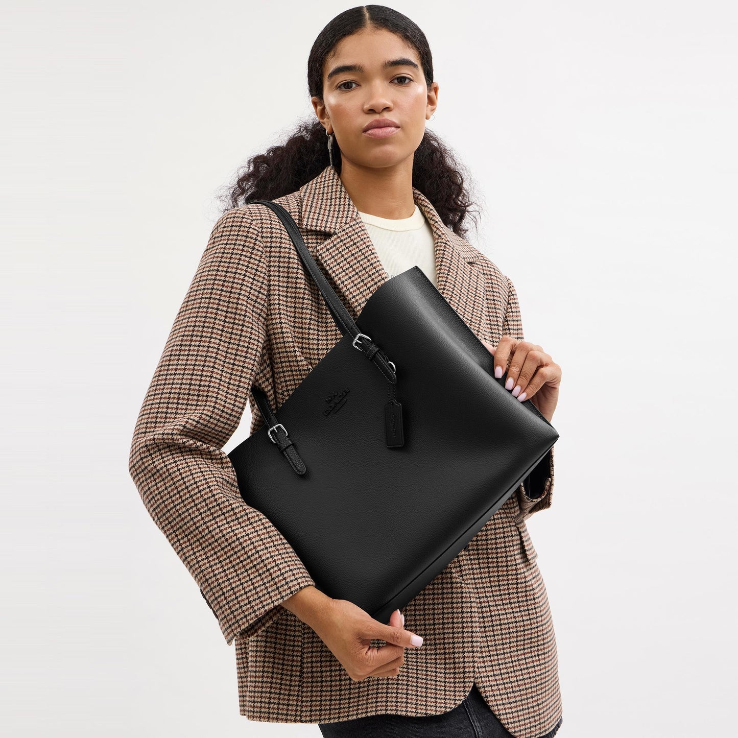 CV968-Mollie Tote Bag-Sv/Black