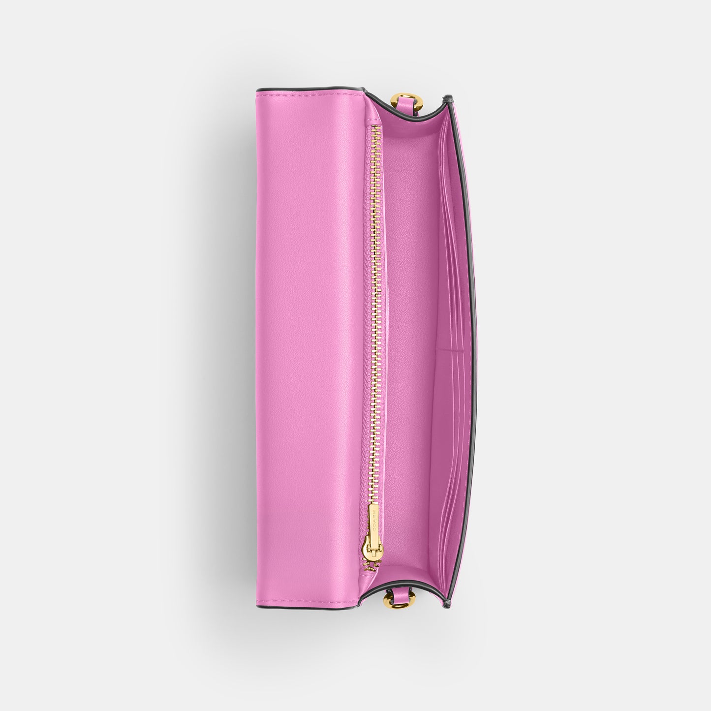 cw586-Evie Long Wallet With Chain-B4/Fuchsia.