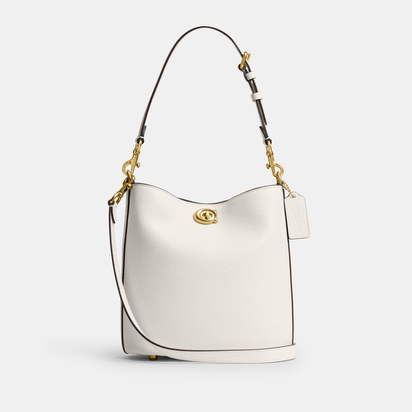 cw625-Willow Soft Bucket Bag 19-B4/Chalk