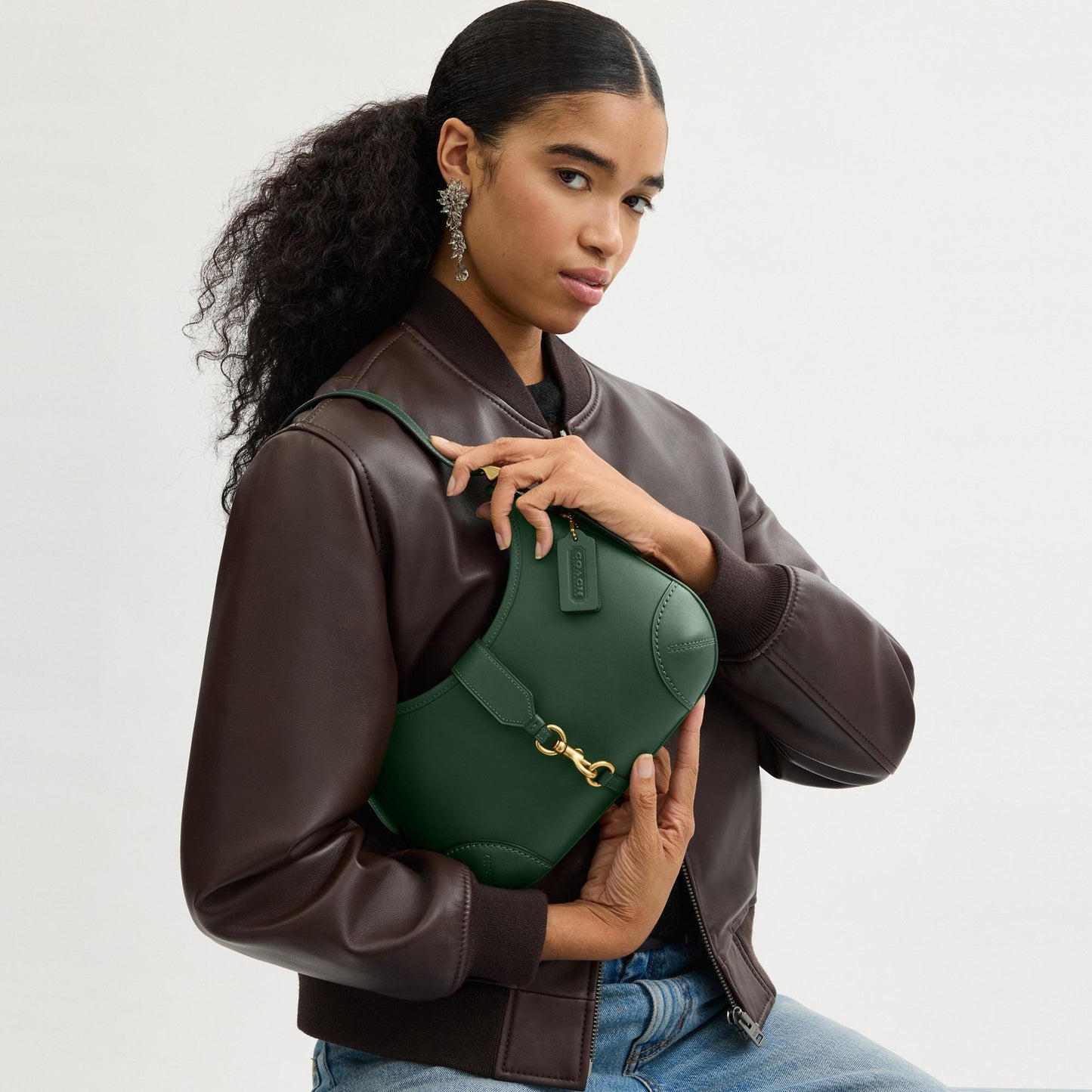 CW642-Hamptons Hobo Bag-B4/Hunter Green