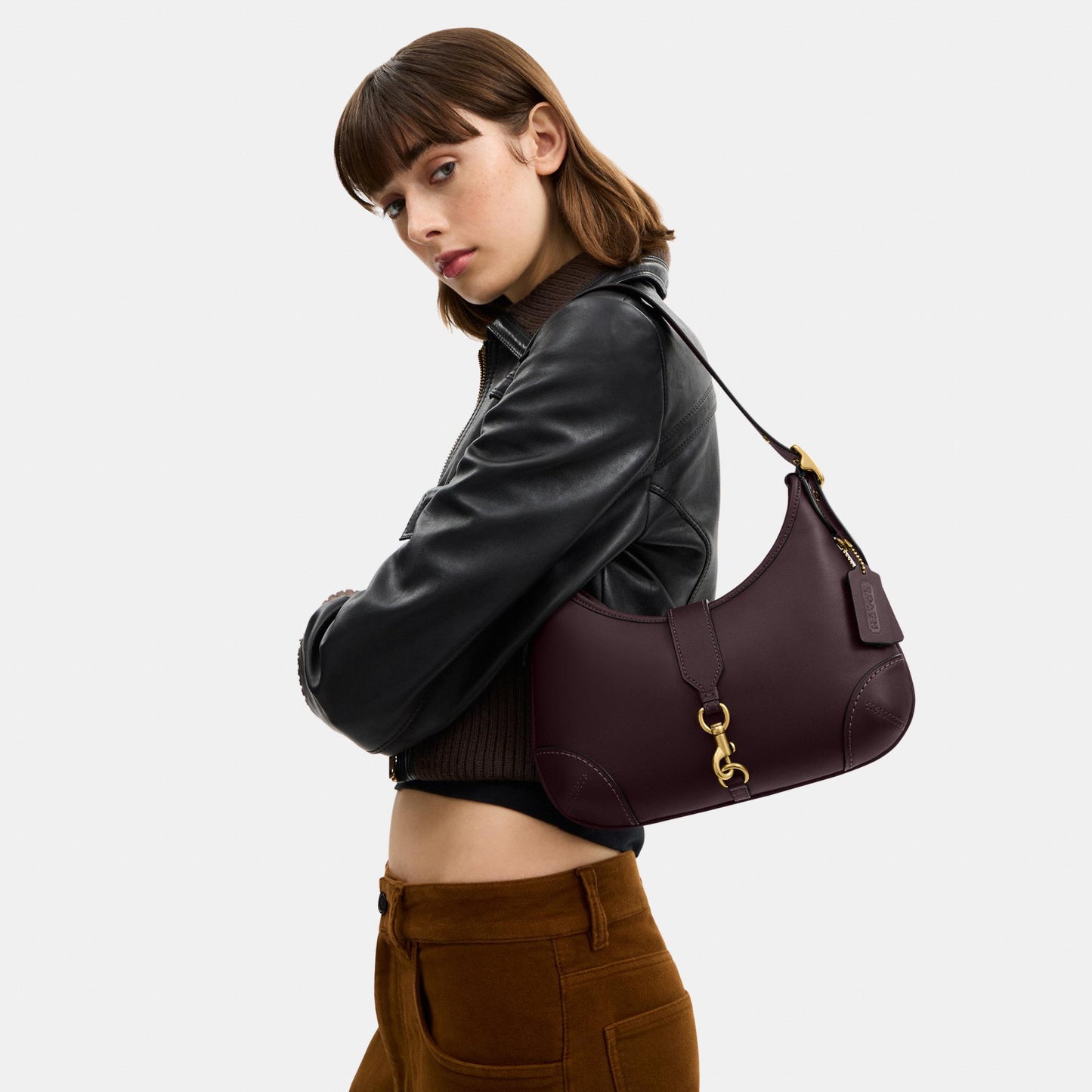 CW642-Hamptons Hobo Bag-B4/Black Currant