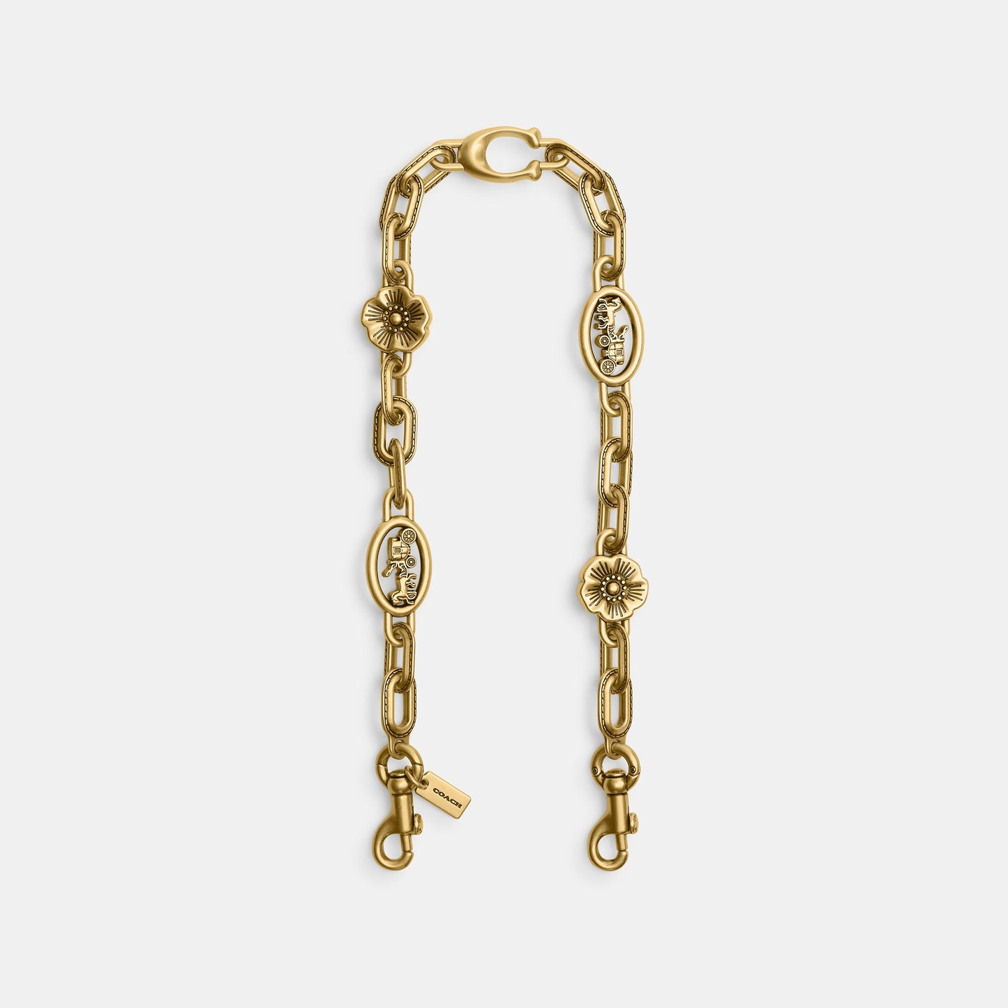 CX180-Loop Signature Bag Charm-B4/Brass